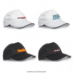 Casquette, marquage quadri